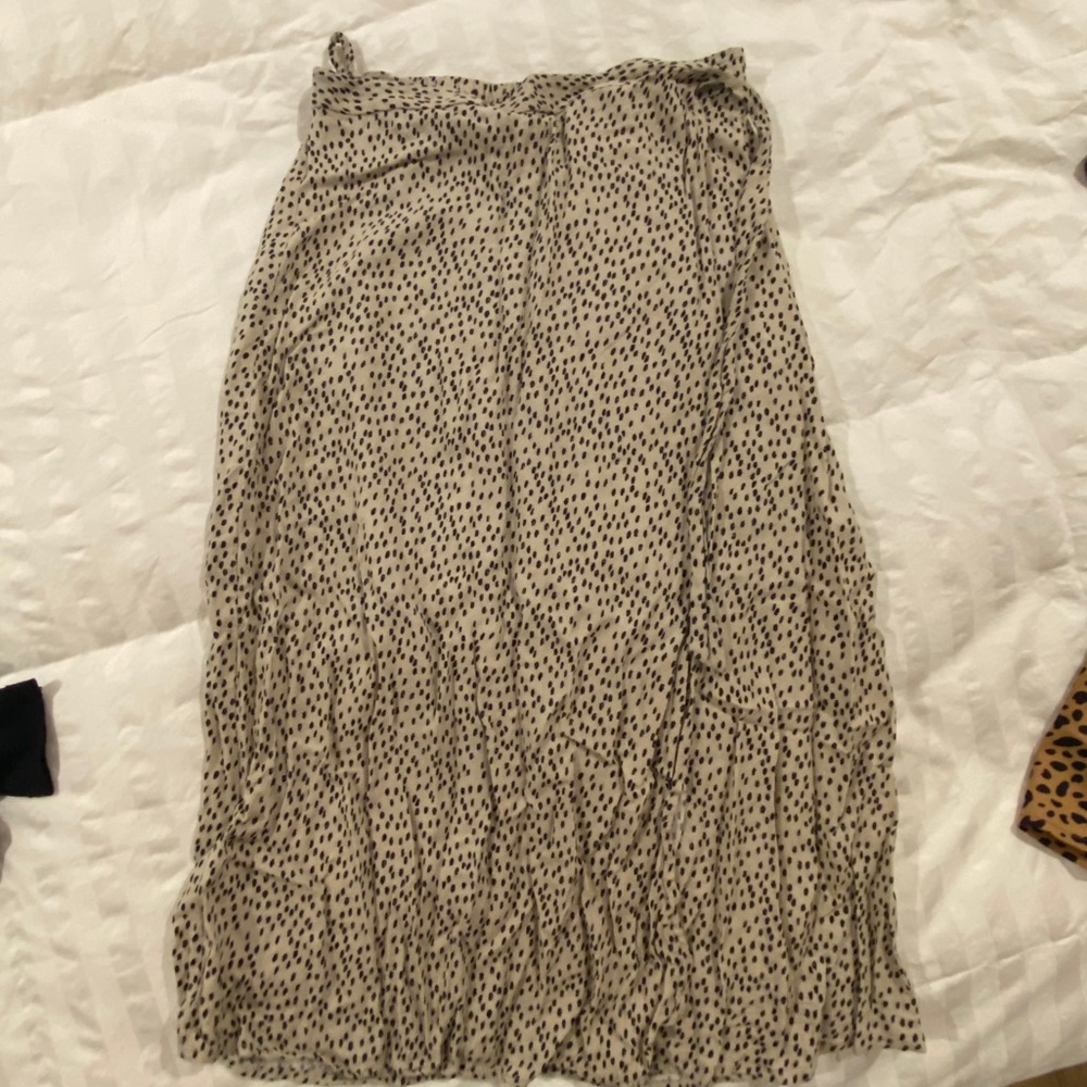 Leopard mid length skirt